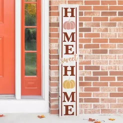 Fall>Kirklands Home Home Sweet Home Fall Pumpkins Porch Board