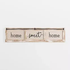 Kirklands Home Home Sweet Home Rustic Door Frame Wood Wall Plaque Clearance