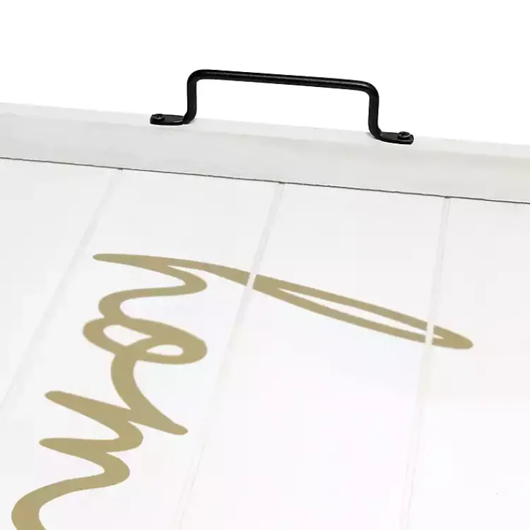 Decorative Trays>Kirklands Home Home Wash Wood Tray White