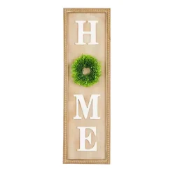 Kirklands Home Home Wreath Wood Panel Wall Plaque Brown Best