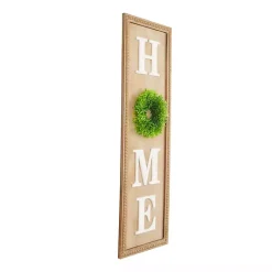 Kirklands Home Home Wreath Wood Panel Wall Plaque Brown Best