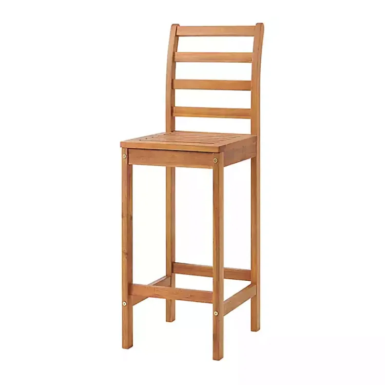Kirklands Home Honey Acacia Wood Bar Height 3-pc. Bistro Set Tan Clearance