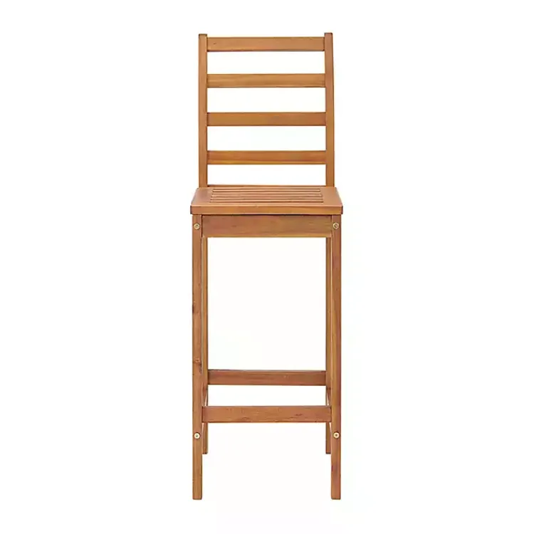 Kirklands Home Honey Acacia Wood Bar Height 3-pc. Bistro Set Tan Clearance