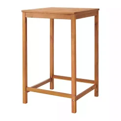 Kirklands Home Honey Acacia Wood Bar Height 3-pc. Bistro Set Tan Clearance