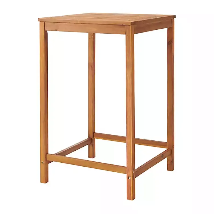Kirklands Home Honey Acacia Wood Bar Height 3-pc. Bistro Set Tan Clearance