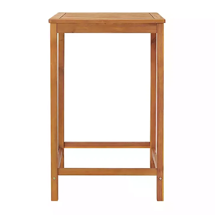 Kirklands Home Honey Acacia Wood Bar Height 3-pc. Bistro Set Tan Clearance