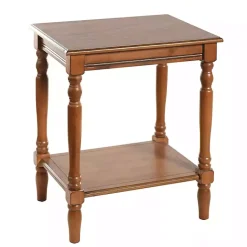Kirklands Home Honey Wood Sybil Accent Table Brown Clearance