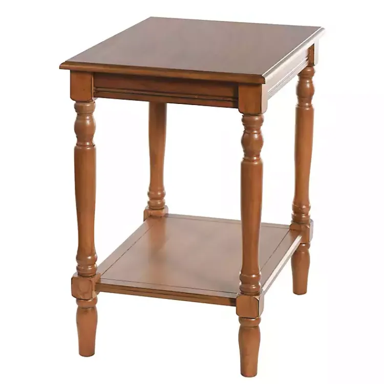 Kirklands Home Honey Wood Sybil Accent Table Brown Clearance
