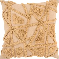 Pillows>Kirklands Home Honey Geo Tufted Throw Pillow Yellow