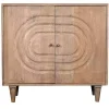 Kirklands Home Honey Mango Wood Carved Cabinet Hot