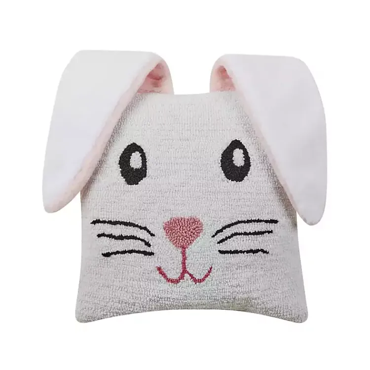 Pillows>Kirklands Home Hooked Bunny Ears Easter Throw Pillow