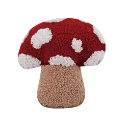 Pillows>Kirklands Home Hooked Mushroom Shaped Throw Pillow