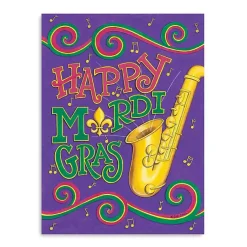 Mardi Gras Decorations>Kirklands Home Hooray Musical Mardi Gras Canvas Art Print