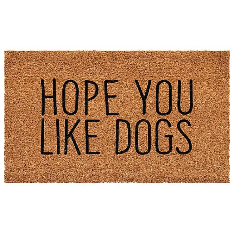 Kirklands Home Hope You Like Dogs Coir Doormat Outlet