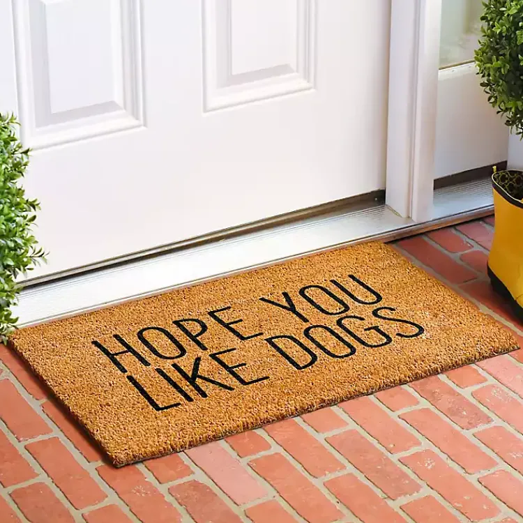 Kirklands Home Hope You Like Dogs Coir Doormat Outlet
