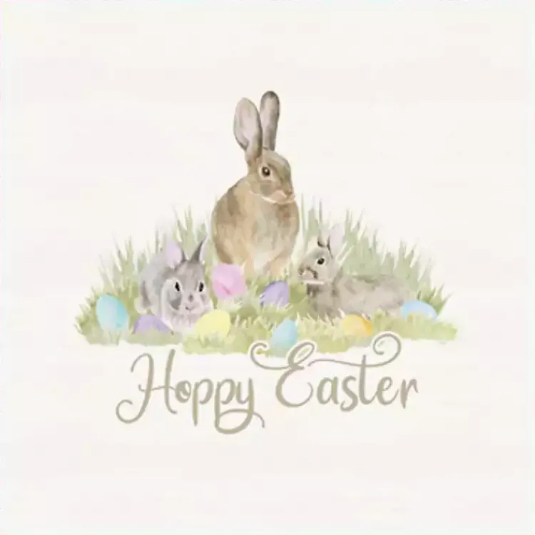 Easter Decorations>Kirklands Home Hoppy Easter Bunnies Framed Canvas Art Print