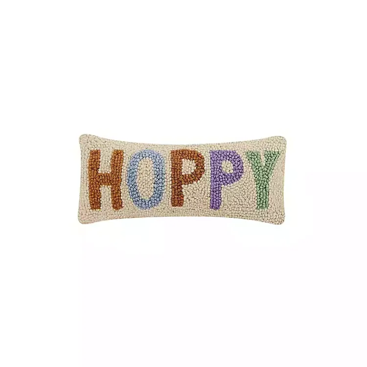 Easter Decorations>Kirklands Home Hoppy Hooked Wool Lumbar Pillow Multi