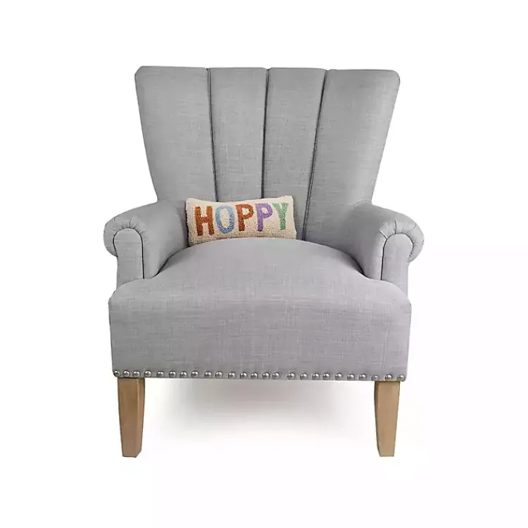 Easter Decorations>Kirklands Home Hoppy Hooked Wool Lumbar Pillow Multi