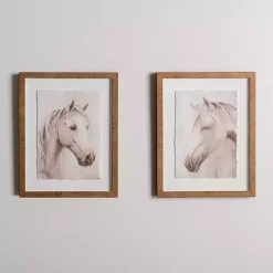 Kirklands Home Horse Buddies Framed Art Prints, Set of 2 Sale