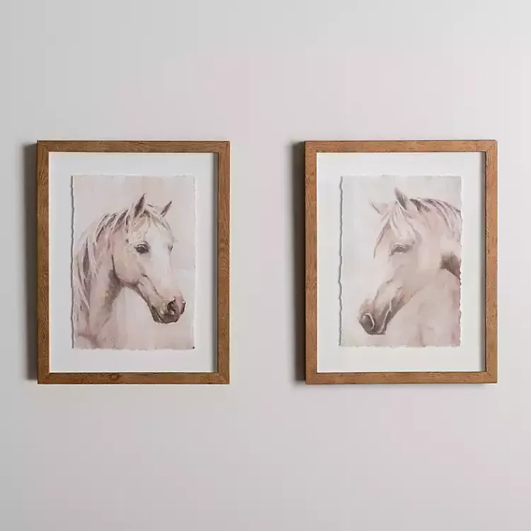 Kirklands Home Horse Buddies Framed Art Prints, Set of 2 Sale