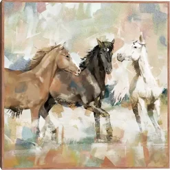 Kirklands Home Horse Country Framed Canvas Art Print Brown Online