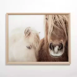 Kirklands Home Horse Snuggle Framed Art Print