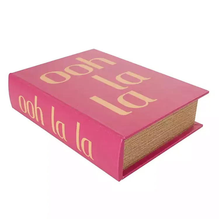 Baskets & Boxes>Kirklands Home Hot Pink Ooh La La Book Boxes, Set of 3