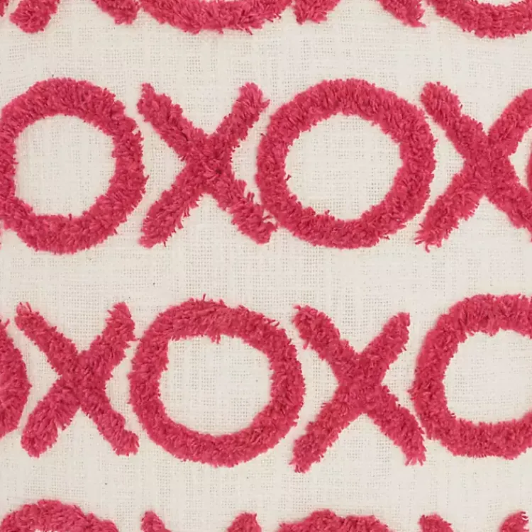Valentines Day Decorations>Kirklands Home Hot Pink Tufted XOXO Pillow