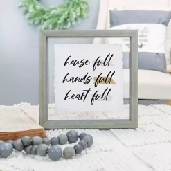 Kirklands Home House Hands Heart Full Wall Plaque New