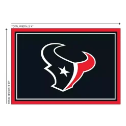 Kirklands Home Houston Texas Area Rug, 4x6 Black