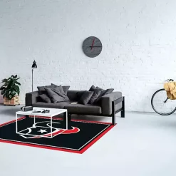 Kirklands Home Houston Texas Area Rug, 4x6 Black