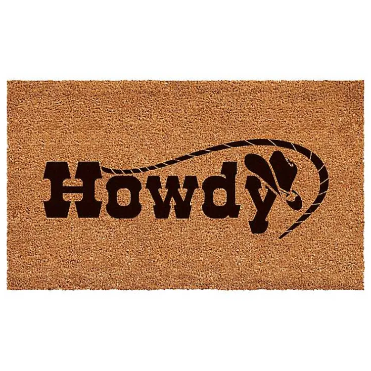 Kirklands Home Howdy Cowboy Hat Doormat Outlet