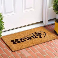 Kirklands Home Howdy Cowboy Hat Doormat Outlet