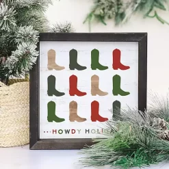 Christmas Art & Wall Decor>Kirklands Home Howdy Holidays Wall Plaque