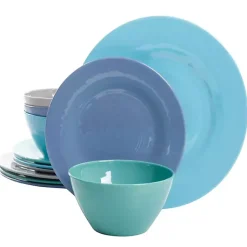 Kirklands Home Hues of the Sea 12-pc. Dinnerware Set Sale
