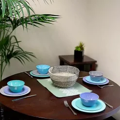 Kirklands Home Hues of the Sea 12-pc. Dinnerware Set Sale