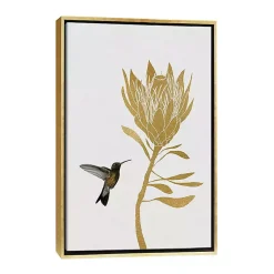 Kirklands Home Hummingbird Soaring Canvas Framed Art New