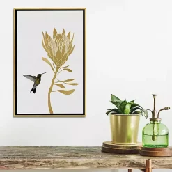 Kirklands Home Hummingbird Soaring Canvas Framed Art New