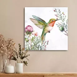 Kirklands Home Hummingbird Wildflower I Canvas Art Print