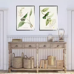 Kirklands Home Hummingbirds on Flowers 2-pc. Framed Art Print Set Sale