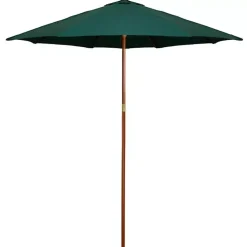 Kirklands Home Hunter 8 ft. Wooden Pulley Umbrella Green Clearance