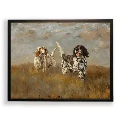 Kirklands Home Hunting Dogs Framed Art Print New