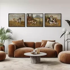 Kirklands Home Hunting Dogs Framed Art Print New