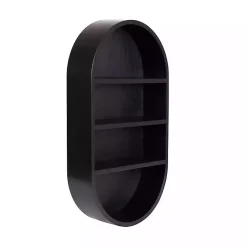 Kirklands Home Hutton Black Capsule Wall Shelf