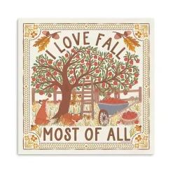 Fall>Kirklands Home I Love Fall Most of All Canvas Art Print Multi