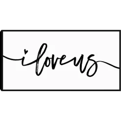 Kirklands Home I Love Us Framed Canvas Art Print, 25x13 in. Online