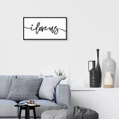 Kirklands Home I Love Us Framed Canvas Art Print, 25x13 in. Online