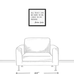 Kirklands Home I Owe to My Mother Framed Canvas Art Print Online