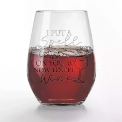 Kirklands Home I Put a Spell On You Halloween Glasses, Set of 2 Clear Best