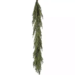Christmas Arrangements & Garland>Kirklands Home Iced Garden Norfolk Pine Garland Green
